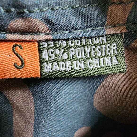 Howler Bros Mansfield Shirt Mens S Cotton Poly Distant Forms Dark Forest Print - Picture 12 of 16